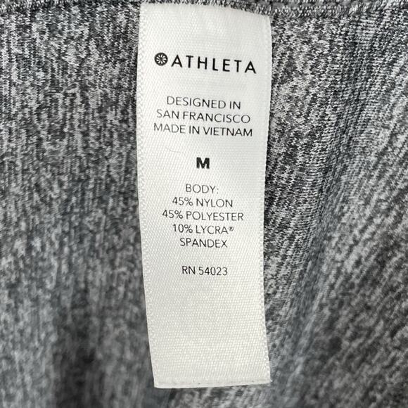 Athleta Size M Pacifica Illume UPF Relaxed Jacket Hoodie Thumbholes Gray Zip Up - Picture 12 of 12